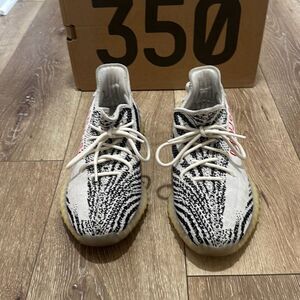 Adidas‎ Mens Zebra Yeezy Boost 350 V2 Trainers Athletic Sneaker Shoes Size 11.5